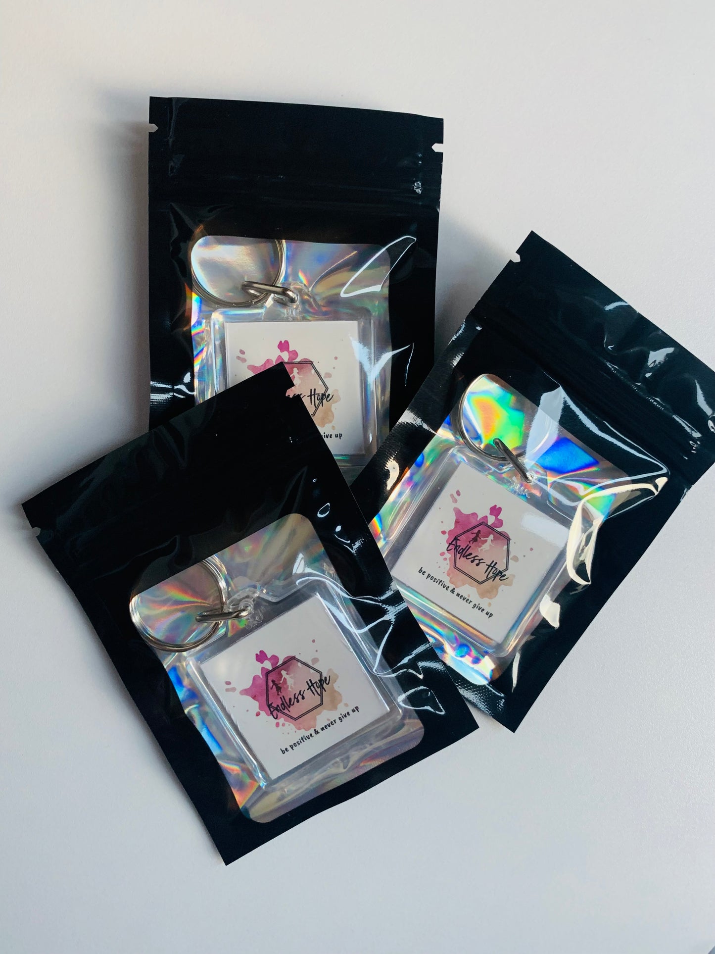 Double sided keyrings